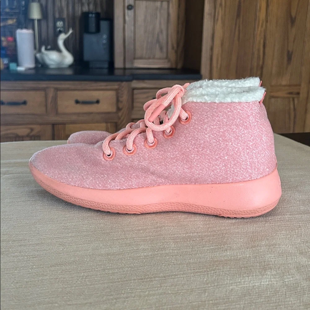 Allbirds Women's Pink High-Top‎ Shoes Sherpa